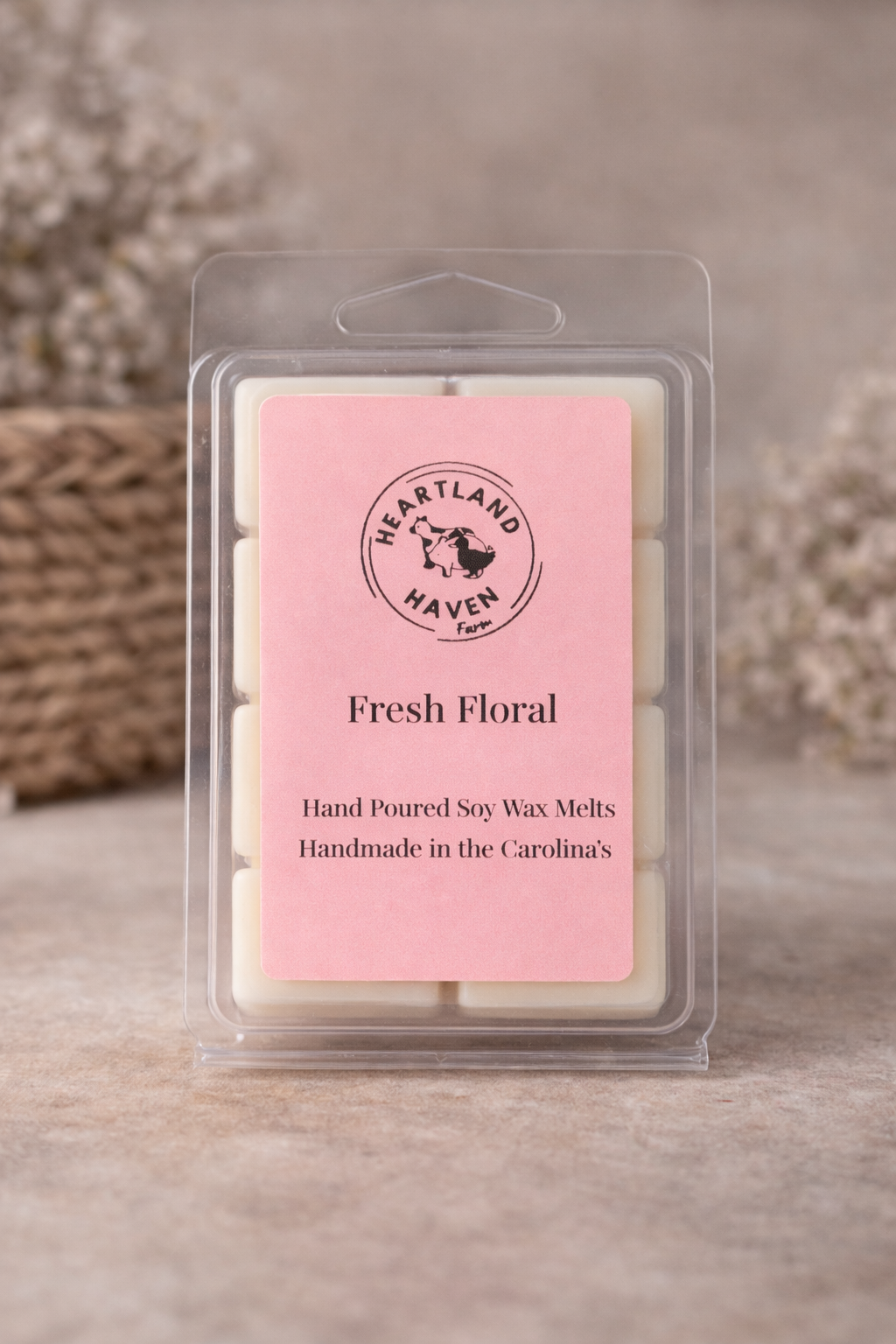 Fresh Floral Soy Wax Melt Handpoured
