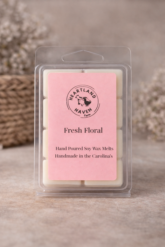 Fresh Floral Soy Wax Melt Handpoured