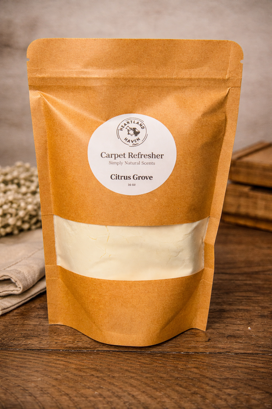 Citrus Grove Carpet Powder Sprinkle 16 oz with Essential Oils