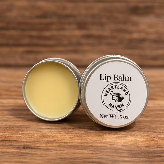 Natural Beeswax Lip Balm – Peppermint or Unscented | Handmade Lip Care