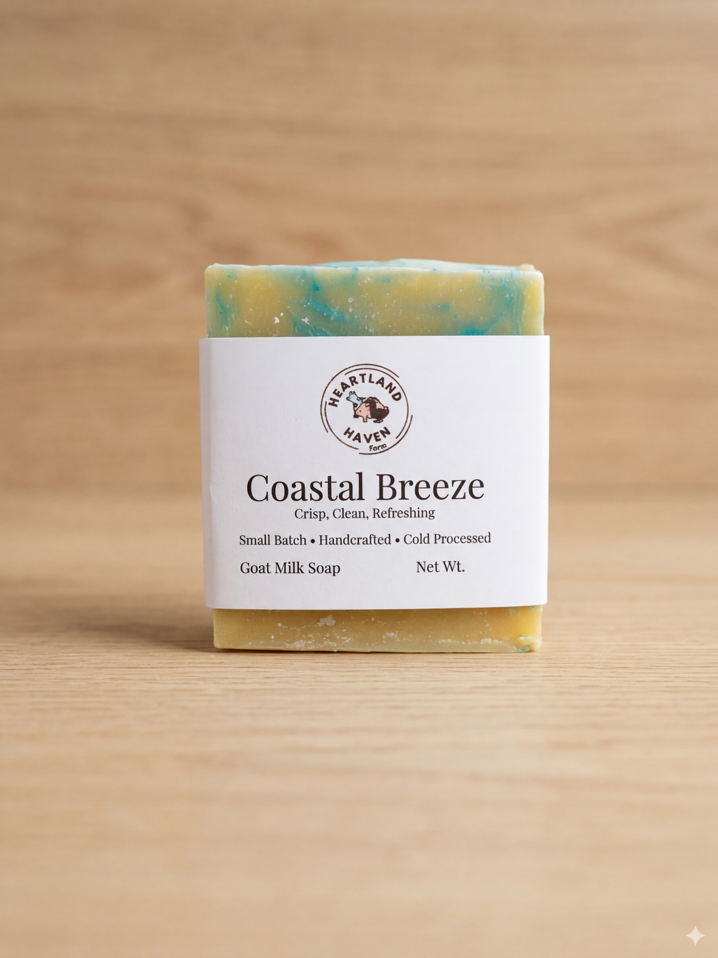 Coastal Breeze Goat Milk Soap Fresh & Clean Small Batch Cold Processed Bar